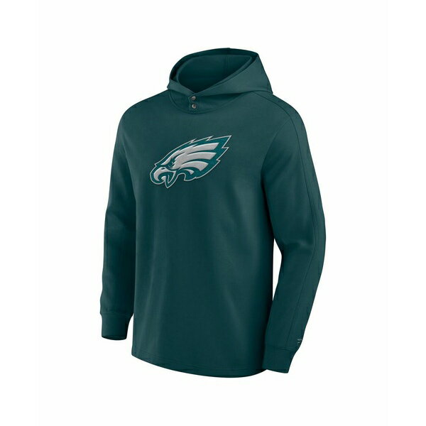 ファナティクス メンズ シャツ トップス Men's Midnight Green Philadelphia Eagles Elements Blaze Tri-Blend Long Sleeve Hoodie T-Shirt Green
