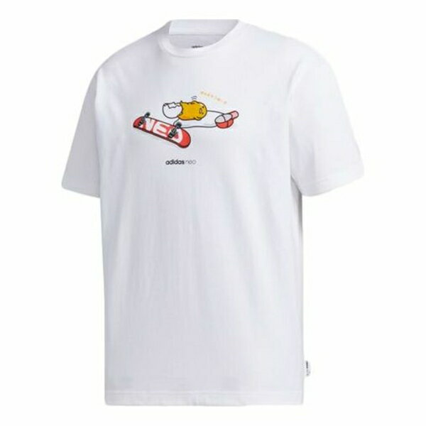 adidas アディダス メンズ スニーカー 【adidas neo Yellow Sports Short Sleeve White GL7213】 サイズ US_M_L