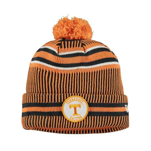 ニューエラ メンズ 帽子 アクセサリー Men's Tennessee Orange Tennessee Volunteers Sideline Home Cuffed Knit Hat Orange