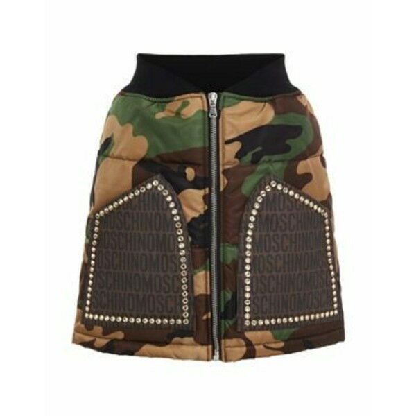 【送料無料】 モスキーノ レディース スカート ボトムス Mini skirts Green