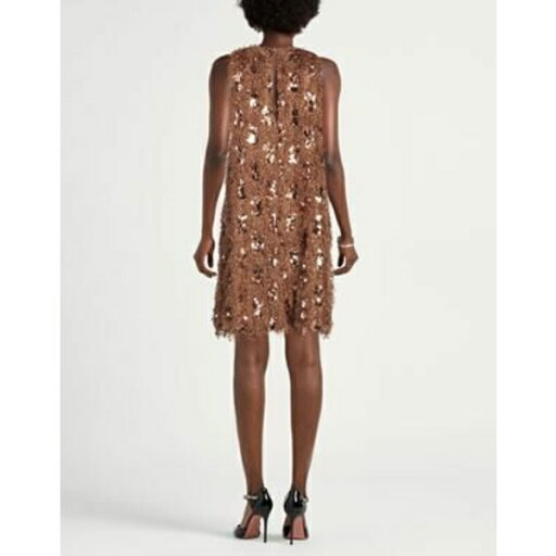 【送料無料】 ヴィコロ レディース ワンピース トップス Mini dresses Brown