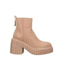 【送料無料】 エージーエル レディース ブーツ シューズ Ankle boots Beige