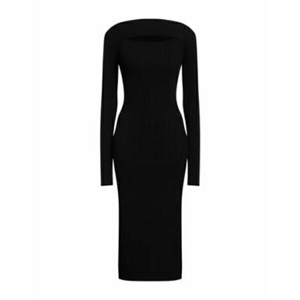 【送料無料】 アニービン レディース ワンピース トップス Midi dresses Black