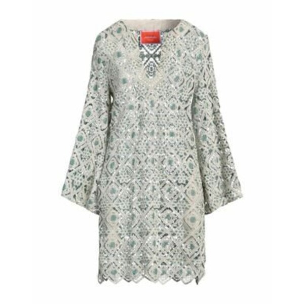 【送料無料】 ラ・ダブル・ジェイ レディース ワンピース トップス Mini dresses Green
