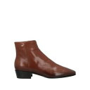 【送料無料】 サントーニ レディース ブーツ シューズ Ankle boots Brown