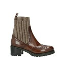 【送料無料】 サントーニ レディース ブーツ シューズ Ankle boots Brown