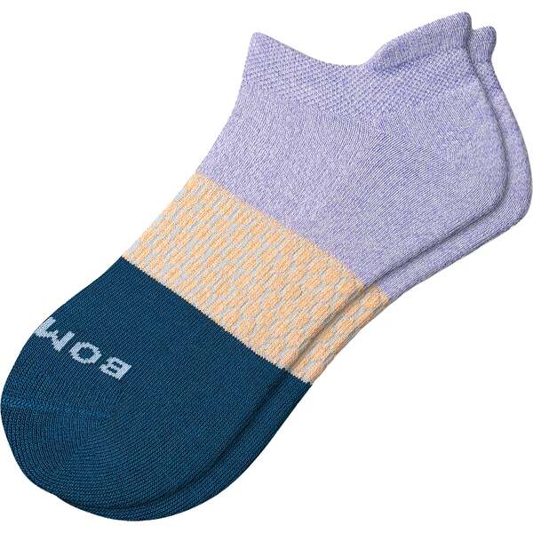 {oX fB[X C A_[EFA Bombas Women's Tri-Block Ankle Socks PURPLE HAZE/WHITE