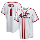 ナイキ メンズ ユニフォーム トップス Ozzie Smith St. Louis Cardinals Nike Home Cooperstown Collection Player Jersey White