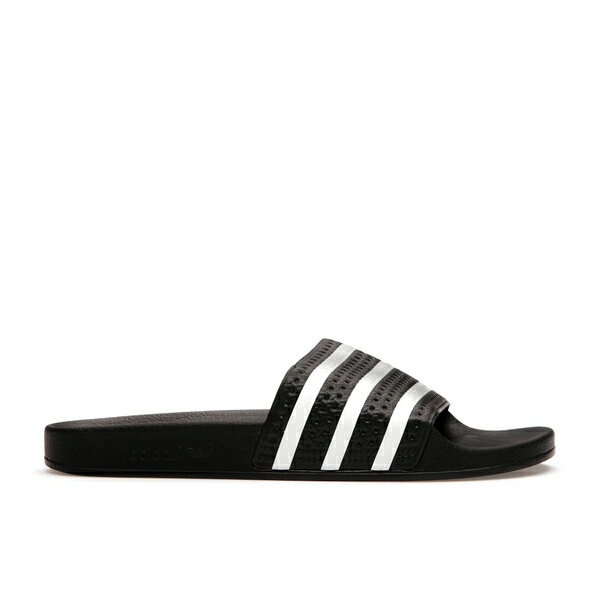 adidas アディダス メンズ スニーカー 【adidas Adilette Slides】 サイズ US_10.5(28.5cm) Black White