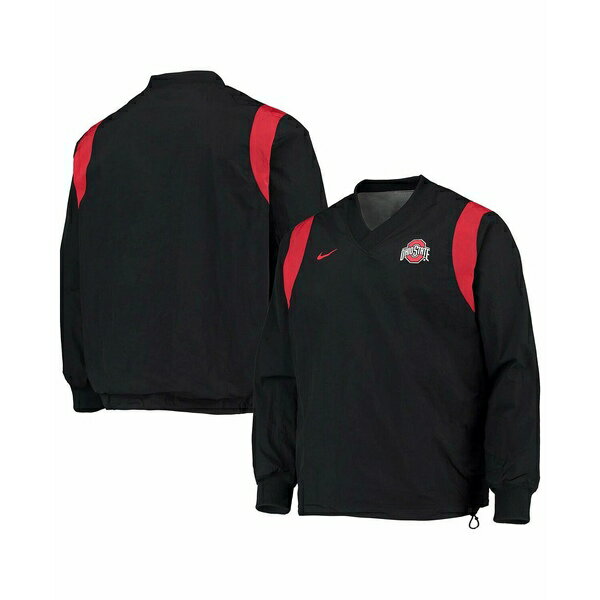 ナイキ ブルゾン レディース ナイキ レディース ジャケット＆ブルゾン アウター Men's Black Ohio State Buckeyes Rev Pullover Windbreaker Jacket Black/unvr