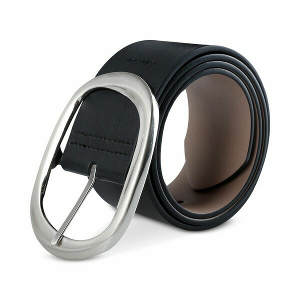 カルバン・クライン ベルト（レディース） カルバンクライン レディース ベルト アクセサリー Women's Reversible Oversized Statement Buckle Belt Black/taupe