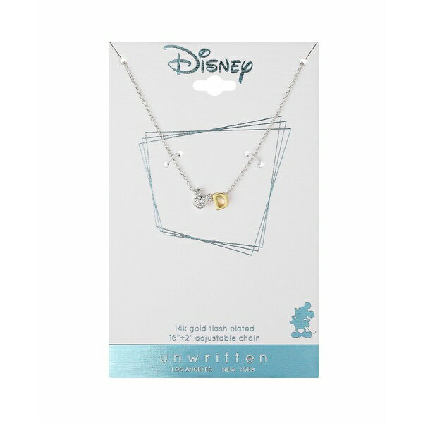 fBYj[ fB[X lbNXE`[J[Ey_ggbv ANZT[ Unwritten Cubic Zirconia Mickey Mouse Initial Pendant Necklace Two-tone-D