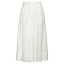【送料無料】 セミクチュール レディース スカート ボトムス Midi skirts White(4)