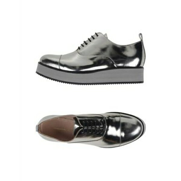 【送料無料】 エルマンノ シェルヴィーノ レディース オックスフォード シューズ Lace-up shoes Silver