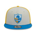ニューエラ レディース 帽子 アクセサリー Men 039 s Cream, Powder Blue Los Angeles Chargers 2023 Sideline Historic 9FIFTY Snapback Hat Cream, Powder Blue