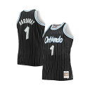 ミッチェル ネス レディース Tシャツ トップス Men 039 s Penny Hardaway Black Orlando Magic Big and Tall 1994-95 NBA 75th Anniversary Diamond Swingman Jersey Black