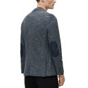 ヒューゴ・ボス コート メンズ ヒューゴボス メンズ ジャケット＆ブルゾン アウター Men's Regular-Fit Jacket in Micro-Patterned Cloth Dark Blue