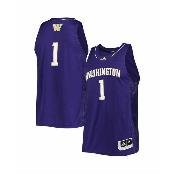 ǥ ǥ T ȥåץ Men's 1 Purple Washington Huskies Team Swingman Basketball Jersey Purple