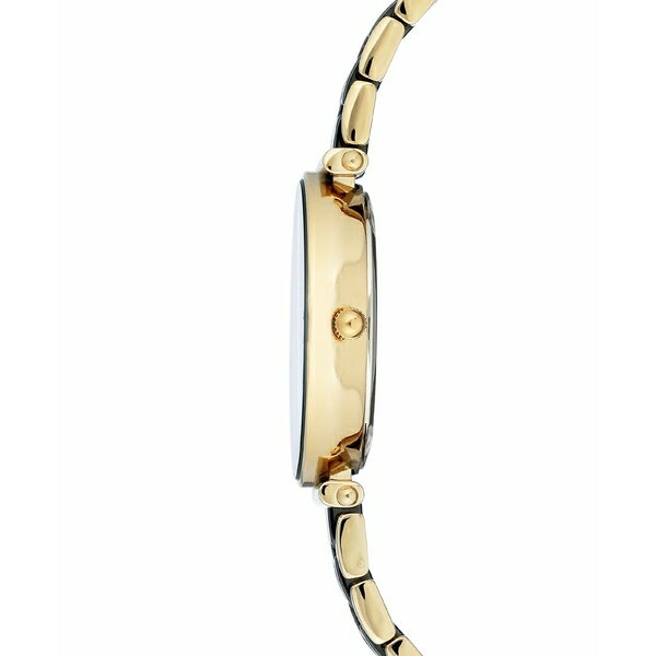 アンクライン レディース 腕時計 アクセサリー Women 039 s Diamond-Accent Gold-Tone Black Ceramic Bracelet Watch 30mm Black