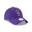 ニューエラ レディース 帽子 アクセサリー Women's Purple Colorado Rockies Team Logo Core Classic 9TWENTY Adjustable Hat Purple