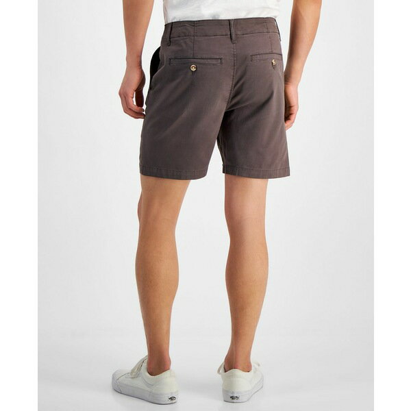 サンアンドプラスストーン メンズ カジュアルパンツ ボトムス Men 039 s Colin Flat Front 7 Chino Shorts, Created for Macy 039 s Titanium Grey