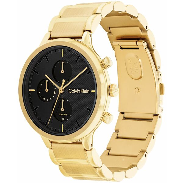 楽天astyカルバンクライン レディース 腕時計 アクセサリー Women's Multifunction Gold-Tone Stainless Steel Bracelet Watch 38mm Gold