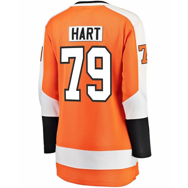 ファナティクス レディース Tシャツ トップス Women 039 s Plus Size Carter Hart Philadelphia Flyers Orange Home Premier Breakaway Player Jersey Orange