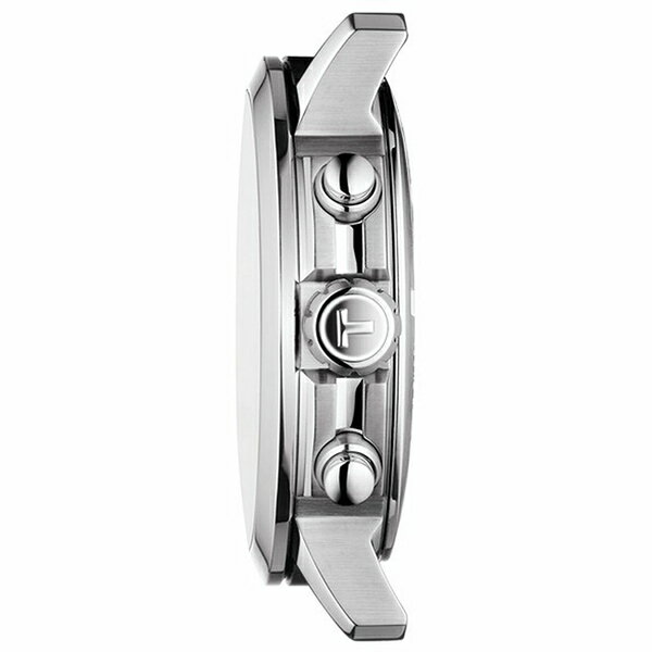 ティソット レディース 腕時計 アクセサリー Men's Swiss Chronograph PRC 200 Stainless Steel Bracelet Watch 43mm Black
