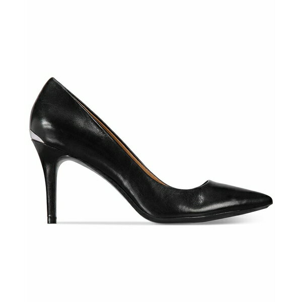 カルバンクライン レディース パンプス シューズ Women's Gayle Pointy Toe Classic Pumps Black Leather