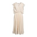 yz Nb` fB[X s[X gbvX Midi dresses Ivory