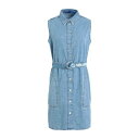 yz J[ K[tFh W[Y fB[X s[X gbvX KLJ SLVLESS BELTED DENIM DRESS Blue