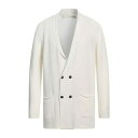 【送料無料】 イザベル・ベネナート メンズ カーディガン アウター Cardigans White
