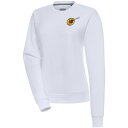 アンティグア レディース パーカー・スウェットシャツ アウター San Diego Padres Antigua Women's Cooperstown Victory Crewneck Pullover Sweatshirt White