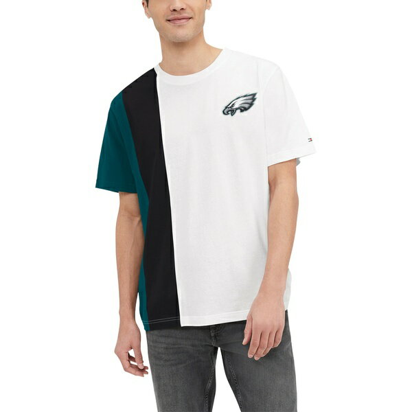 トミー ヒルフィガー メンズ Tシャツ トップス Philadelphia Eagles Tommy Hilfiger Zack TShirt White