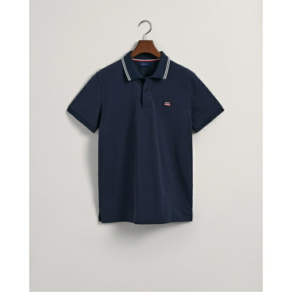 yz Kg Y |Vc gbvX Contrast Collar Polo Shirt Blue