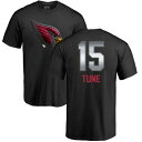 ファナティクス メンズ Tシャツ トップス Arizona Cardinals NFL Pro Line by Fanatics Branded Personalized Midnight Mascot TShirt Black