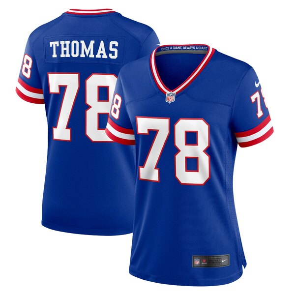 ナイキ レディース ユニフォーム トップス Andrew Thomas New York Giants Nike Women 039 s Classic Player Game Jersey Royal