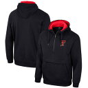 コロシアム メンズ ジャケット＆ブルゾン アウター Texas Tech Red Raiders Colosseum HalfZip Hoodie Black