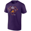 ファナティクス メンズ Tシャツ トップス Phoenix Suns Fanatics Branded 2022 NBA Playoffs Diamond Tip Off TShirt Purple