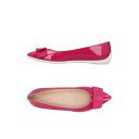 【送料無料】 ホーガン レディース サンダル シューズ Ballet flats Fuchsia