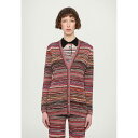 ミッソーニ レディース ニット&セーター アウター BUTTONED CARDIGAN - Cardigan - brown/black/red/orange
