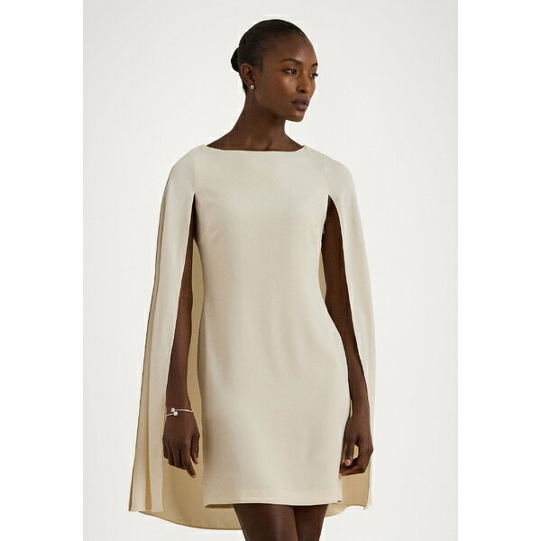 ラルフローレン レディース ワンピース トップス CAPE GEORGETTE COCKTAIL DRESS - Cocktail dress / Party dress - mascarpone creamのサムネイル