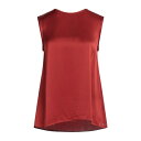 【送料無料】 カルバンクライン レディース カットソー トップス Tops Brick red