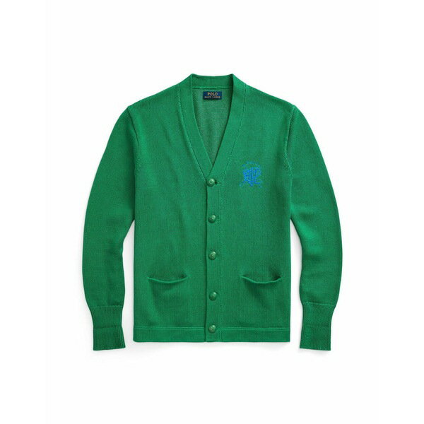 ラルフローレン POLO RALPH LAUREN メンズ カーディガン アウター CREST COTTON CARDIGAN Green