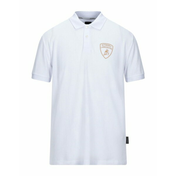 【送料無料】 ランボルギーニ メンズ ポロシャツ トップス Polo shirts White