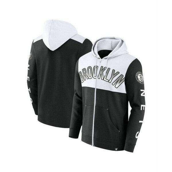 եʥƥ  ѡåȥ  Men's Black, White Brooklyn Nets Skyhoo...