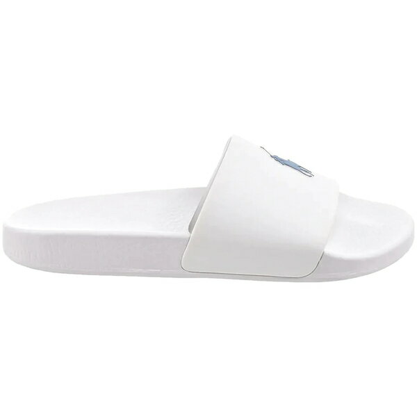 Polo Ralph Lauren ラルフローレン メンズ スニーカー 【Polo Ralph Lauren Signature Pony Slide】 サイズ US_8(26.0cm) White