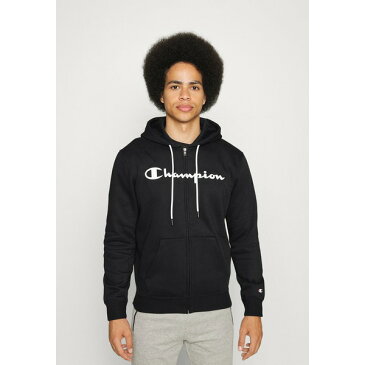 チャンピオン メンズ カーディガン アウター HOODED FULL ZIP - Zip-up sweatshirt - black