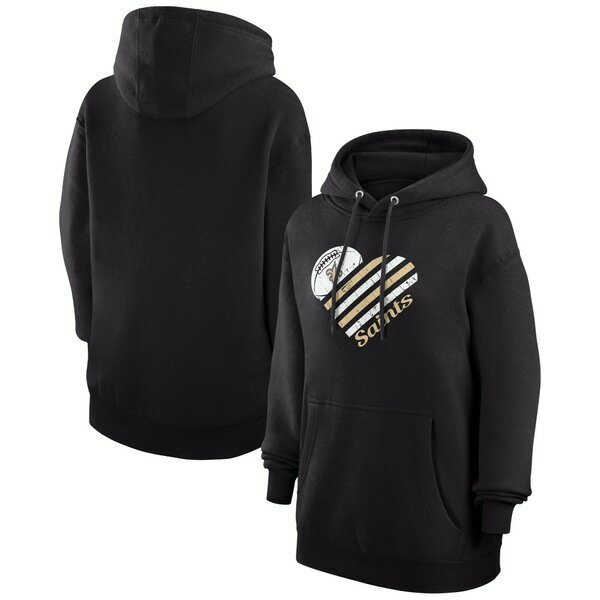 カールバンクス レディース ジャケット＆ブルゾン アウター New Orleans Saints GIII 4Her by Carl Banks Women's Heart Graphic Fleec..