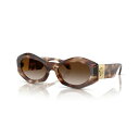 ヴェルサーチ メンズ サングラス・アイウェア アクセサリー Women's Sunglasses, Ve4466U Havana